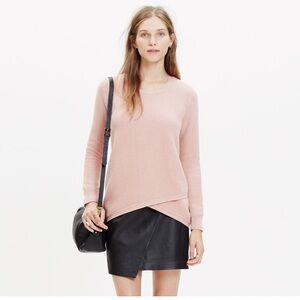 Madewell Pink Scoop Neck Sweater
